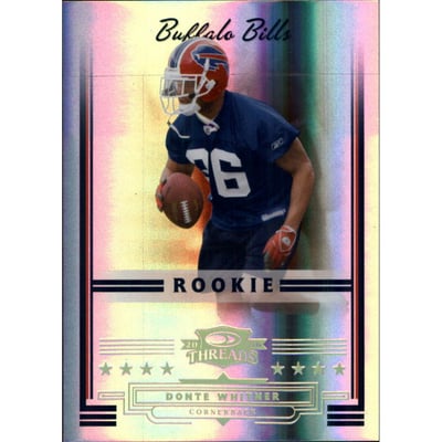 2006 Donruss Threads Gold Holofoil #213 Donte Whitner