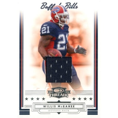 2006 Donruss Threads Jerseys #137 Willis McGahee/107