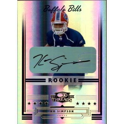 2006 Donruss Threads Rookie Autographs #211 Ko Simpson