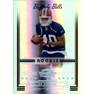2006 Donruss Threads Silver Holofoil #211 Ko Simpson