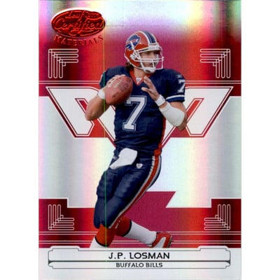 2006 Leaf Certified Materials Mirror Red #16 J.P. Losman