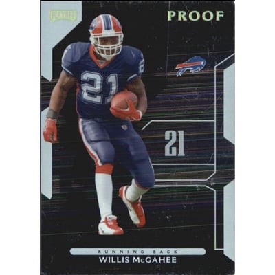 2006 Playoff NFL Playoffs Gold Proof #67 Willis McGahee