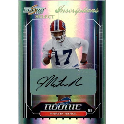 2006 Select Inscriptions #346 Martin Nance/250
