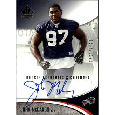 2006 SP Authentic #208 John McCargo AU RC