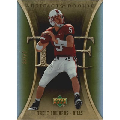 2007 Artifacts Gold #149 Trent Edwards