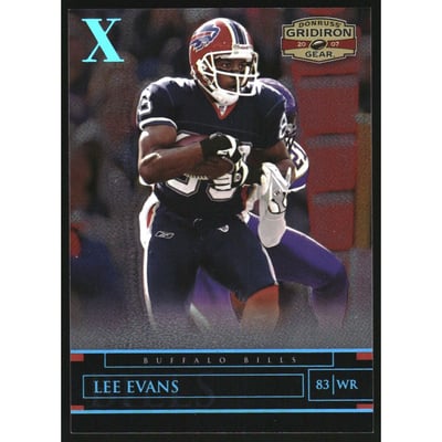 2007 Donruss Gridiron Gear Platinum Holofoil X's #52 Lee Evans