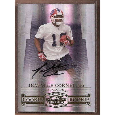2007 Donruss Threads #244 Jemalle Cornelius AU/581 RC