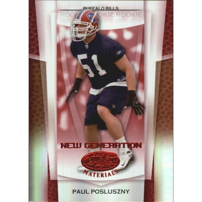 2007 Leaf Certified Materials Mirror Red #174 Paul Posluszny