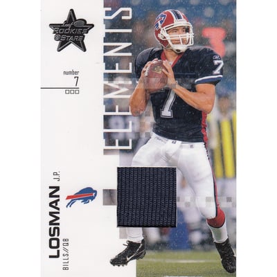 2007 Leaf Rookies and Stars Elements Materials #111 J.P. Losman
