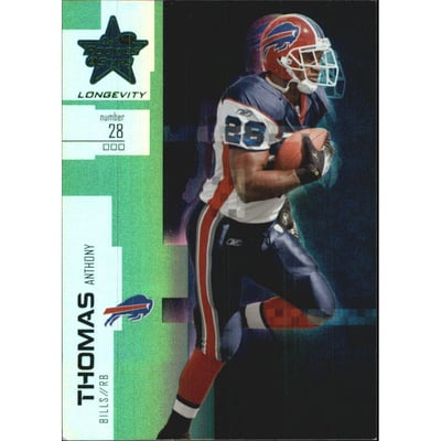 2007 Leaf Rookies and Stars Longevity Emerald #53 Anthony Thomas