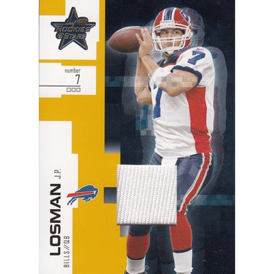2007 Leaf Rookies and Stars Materials Gold Retail #52 J.P. Losman