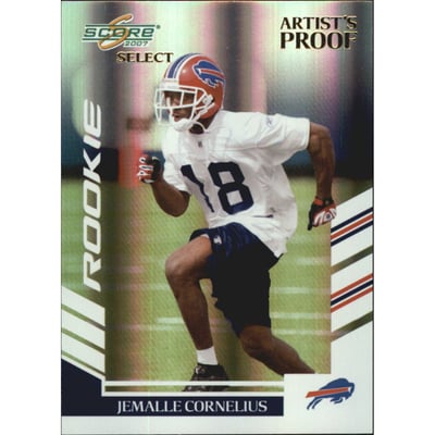 2007 Select Artist's Proof #319 Jemalle Cornelius