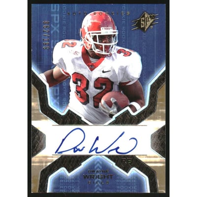 2007 SPx Gold Rookies #173 Dwayne Wright AU