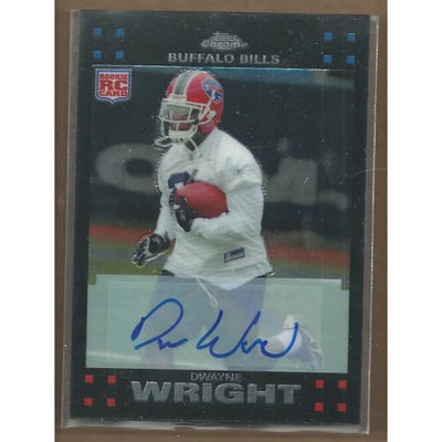 2007 Topps Chrome Rookie Autographs #TC189 Dwayne Wright H
