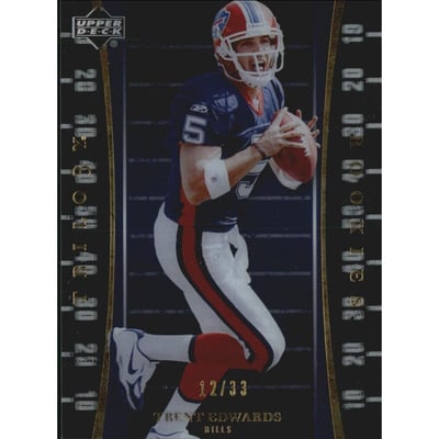 2007 Upper Deck Trilogy Gold #178 Trent Edwards