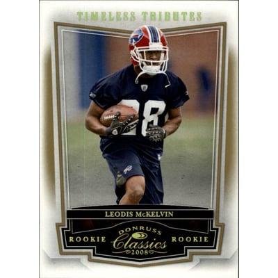 2008 Donruss Classics Timeless Tributes Gold #201 Leodis McKelvin