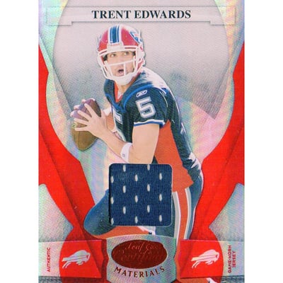 2008 Leaf Certified Materials Mirror Red Materials #13 Trent Edwards