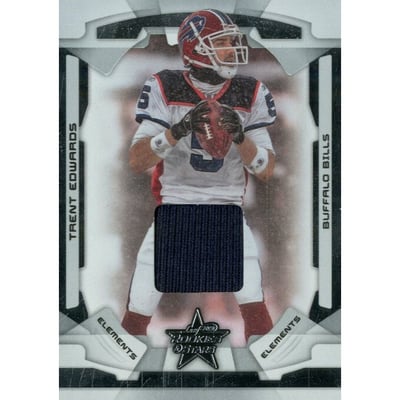 2008 Leaf Rookies and Stars Elements Materials Foil #101 Trent Edwards