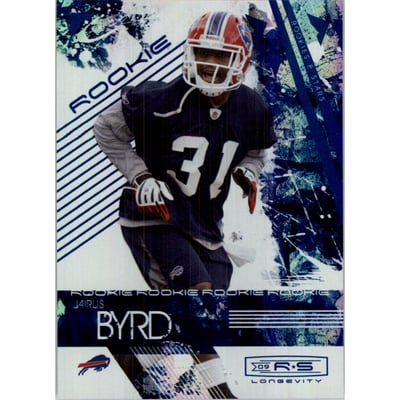 2009 Donruss Rookies and Stars Longevity Sapphire #154 Jairus Byrd