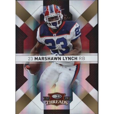 2009 Donruss Threads Gold Holofoil #11 Marshawn Lynch