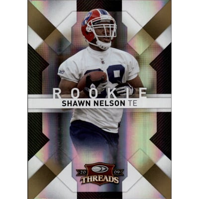 2009 Donruss Threads Gold Holofoil #191 Shawn Nelson