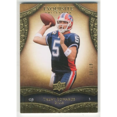 2009 Exquisite Collection #40 Trent Edwards
