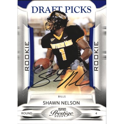 2009 Playoff Prestige Draft Picks Autographs #197 Shawn Nelson/499