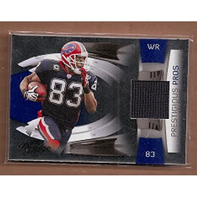 2009 Playoff Prestige Prestigious Pros Materials Blue #30 Lee Evans