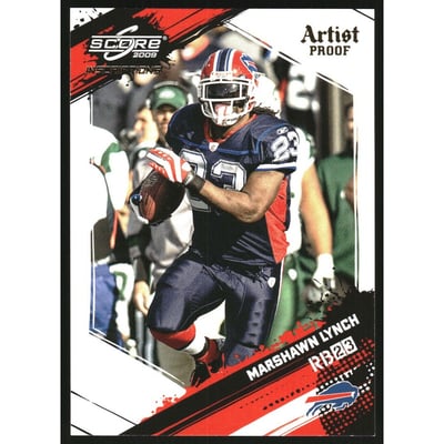 2009 Score Inscriptions Artist's Proof #34 Marshawn Lynch