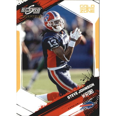 2009 Score Inscriptions Gold Zone #36 Steve Johnson