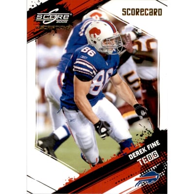 2009 Score Inscriptions Scorecard #29 Derek Fine