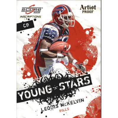 2009 Score Inscriptions Young Stars Artist's Proof #14 Leodis McKelvin