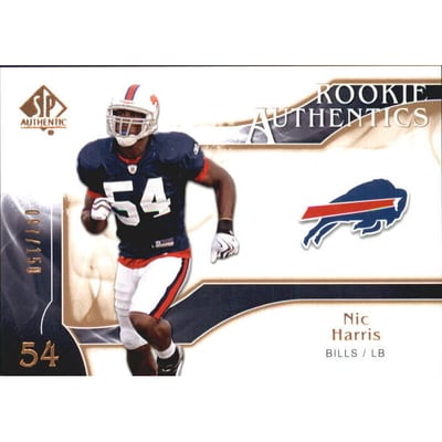 2009 SP Authentic Bronze #212 Nic Harris