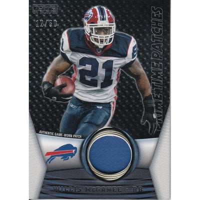 2009 Topps Unique Prime Time Patches #PTP95 Willis McGahee/50