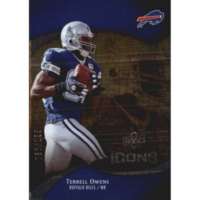 2009 Upper Deck Icons Gold Foil #3 Terrell Owens