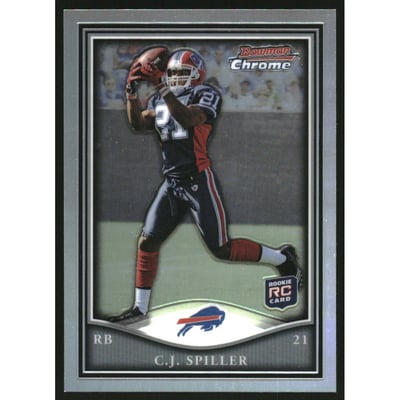 2010 Bowman Chrome Rookie Preview Inserts Refractors #BCR2 C.J. Spiller