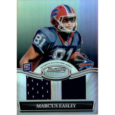 2010 Bowman Sterling Black Refractors #BSRDRME Marcus Easley JSY