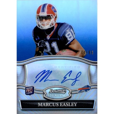 2010 Bowman Sterling Blue Refractors #BSAME Marcus Easley AU