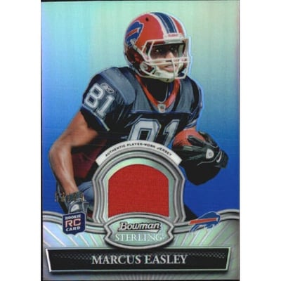2010 Bowman Sterling Blue Refractors #BSRME Marcus Easley JSY