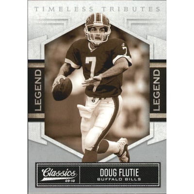 2010 Classics Timeless Tributes Silver #216 Doug Flutie