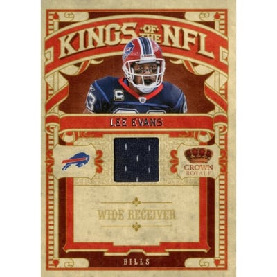 2010 Crown Royale Kings of the NFL Materials #15 Lee Evans/299