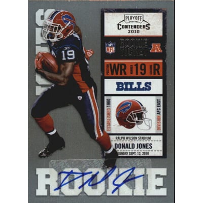 2010 Playoff Contenders #132 Donald Jones AU RC