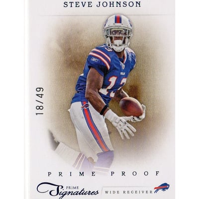2011 Prime Signatures Prime Proof Blue #159 Steve Johnson