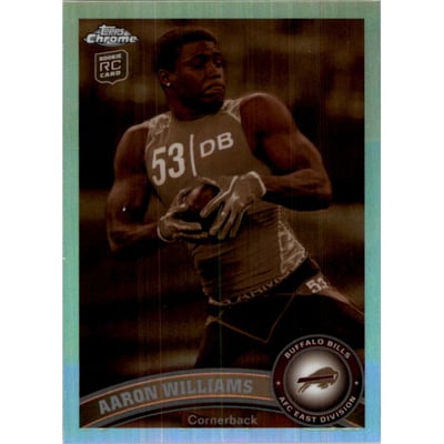 2011 Topps Chrome Sepia Refractors #156 Aaron Williams
