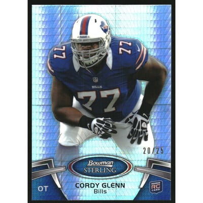 2012 Bowman Sterling Prism Refractors #63 Cordy Glenn