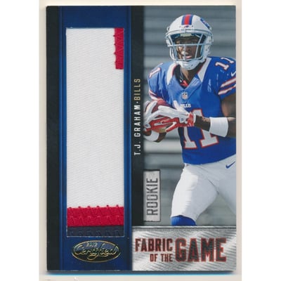 2012 Certified Rookie Fabric of the Game Prime #34 T.J. Graham