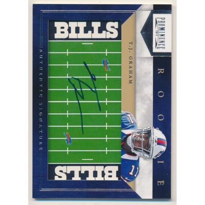 2012 Panini Prominence Rookie NFL Field Autographs #217 T.J. Graham/240
