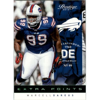 2012 Prestige Extra Points Green #22 Marcell Dareus