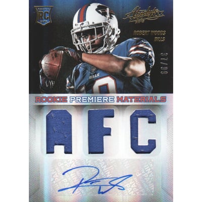 2013 Absolute Rookie Premiere Materials Autographs AFC/NFC #231 Robert Woods