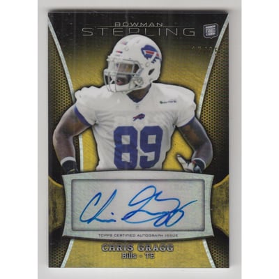 2013 Bowman Sterling Autographs Gold Refractors #BSACG Chris Gragg